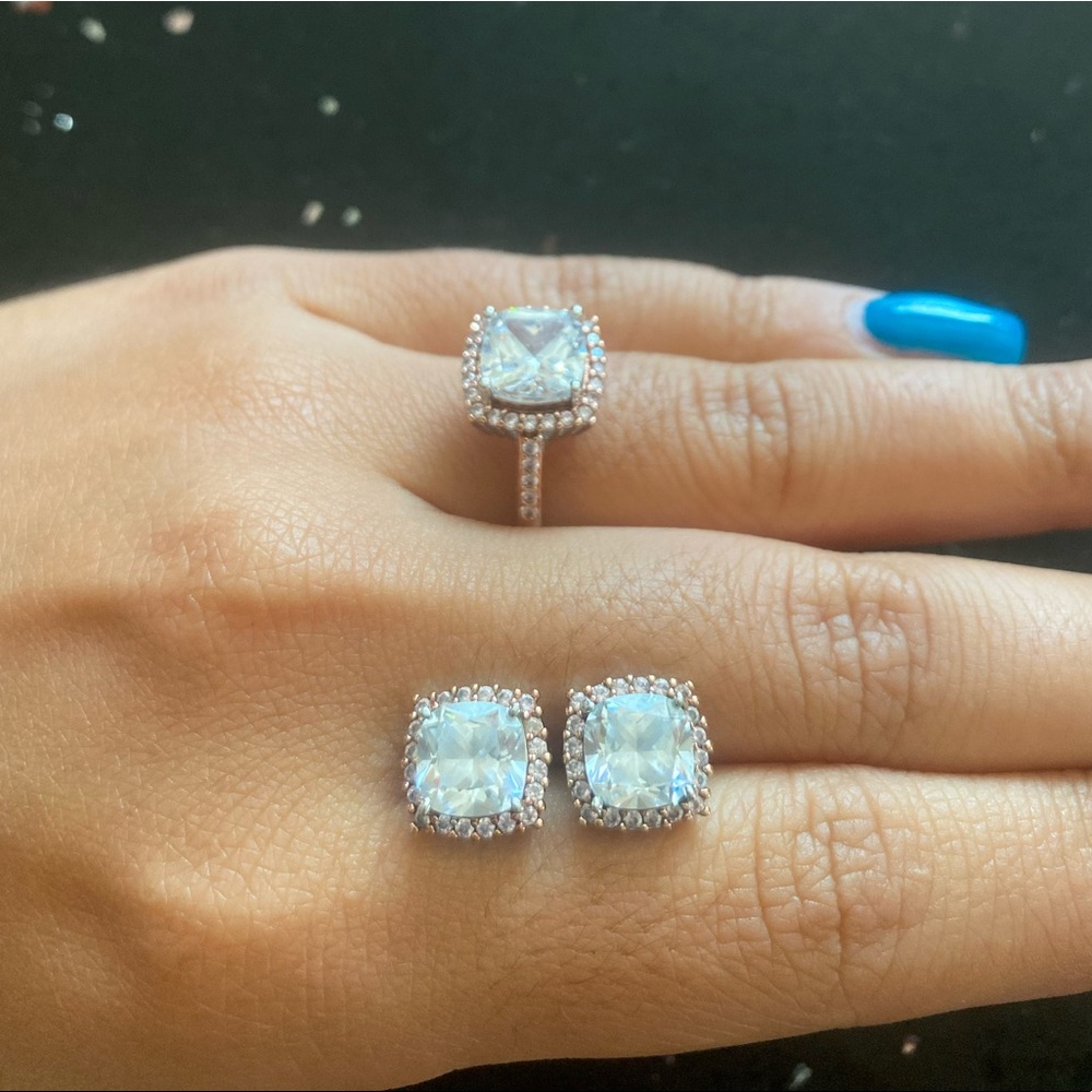 Matching Ring and Earrings Set